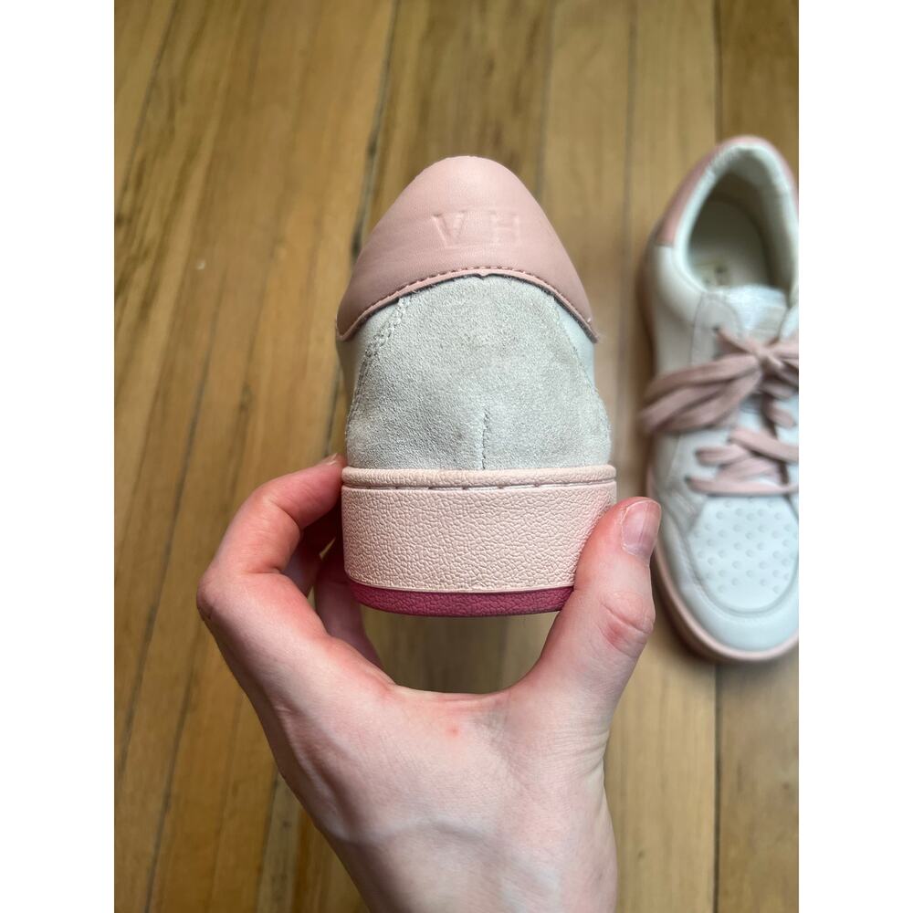 Vintage Havana Denisse 27 White and Baby Pink Star Sneakers Women's 8 - Picture 6 of 16